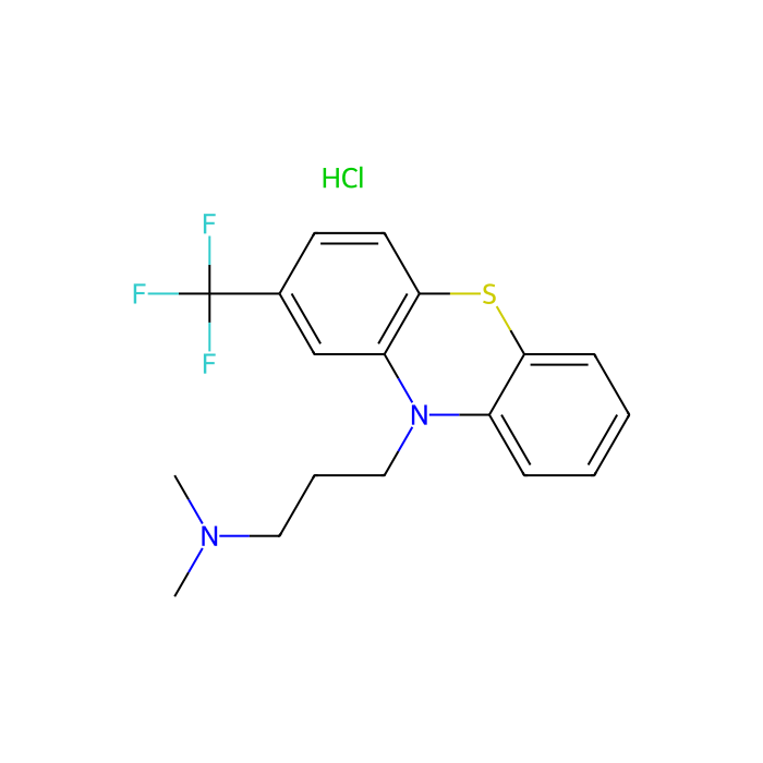 三氟丙嗪盐酸盐, 多巴胺 D2 受体拮抗剂