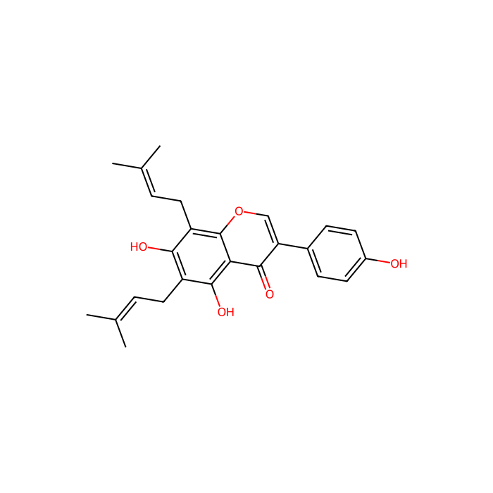 4',5,7-三羟基-6,8-二pr烯基异flavone