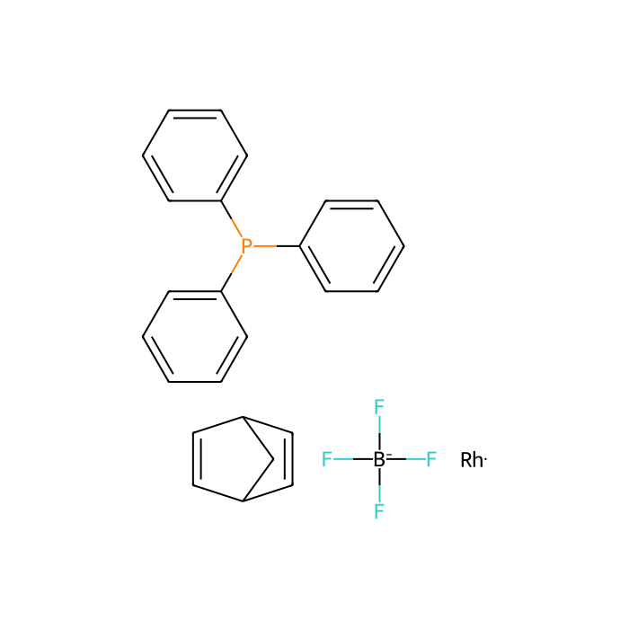 三苯基膦（2,5-降冰片二烯）铑（I）四氟硼酸盐，聚合物结合的 Fibre-cat®