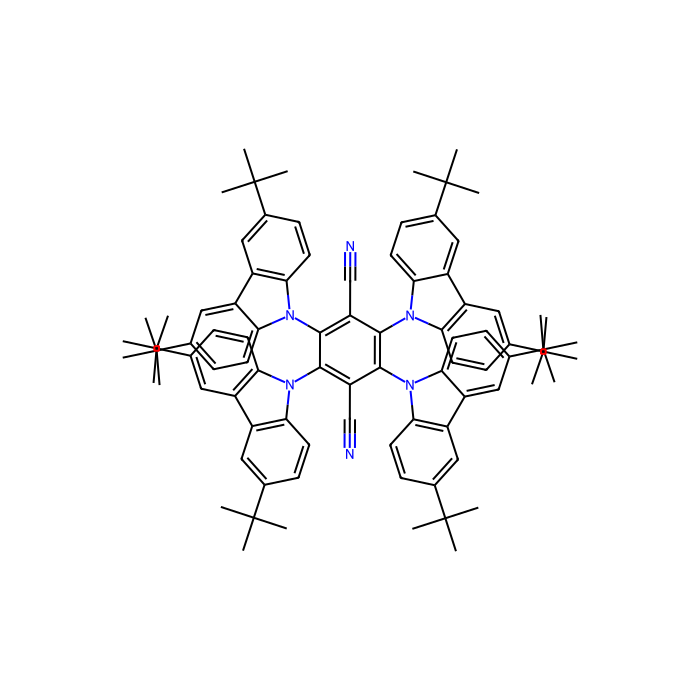 2,3,5,6-四(3,6-二叔丁基-9-咔唑基)-对苯二腈