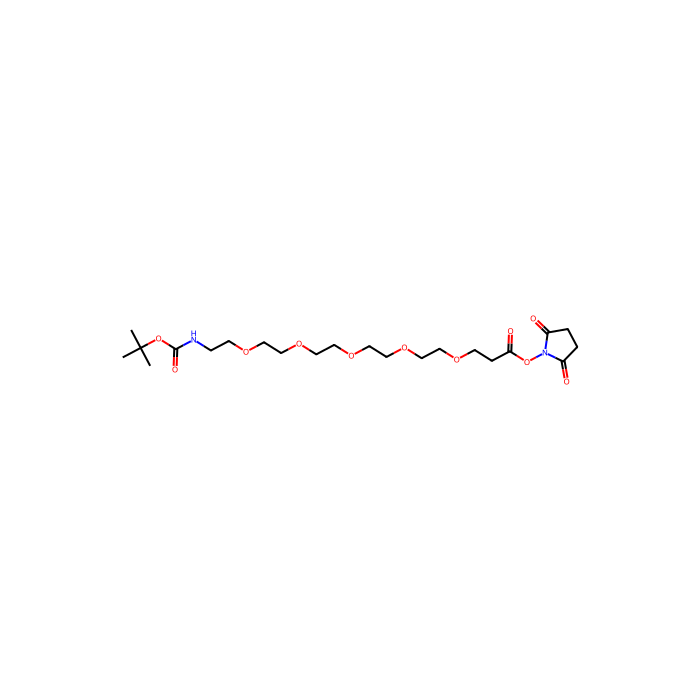 t-Boc-N-氨基-PEG5-琥珀酰亚胺酯