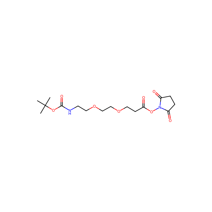 t-Boc-N-氨基-PEG2-琥珀酰亚胺酯