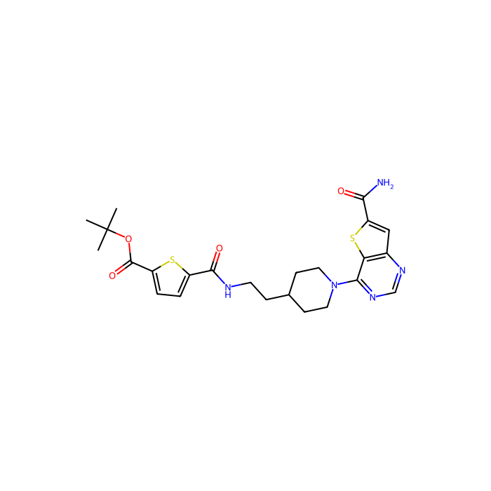 tert-butyl 5-[2-[1-(6-carbamoylthieno[3,2-d]pyrimidin-4-yl)piperidin-4-yl]ethylcarbamoyl]thiophene-2-carboxylate, sirtuin 1 抑制剂;sirtuin 2 抑制剂;sirtuin 3 抑制剂