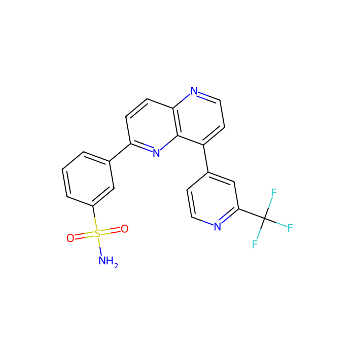 3-(8-(2-(Trifluoromethyl)pyridin-4-yl)-1,5-naphthyridin-2-yl)benzenesulfonamide