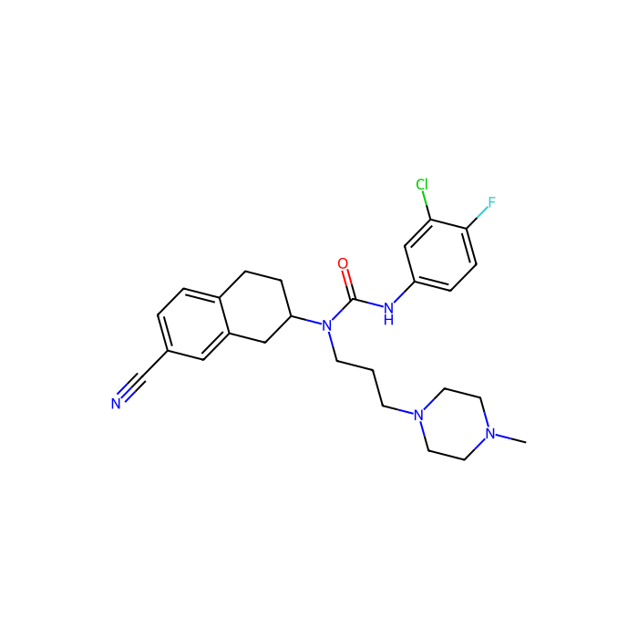 tetralin_urea analogue (7o), MCH 1 受体拮抗剂