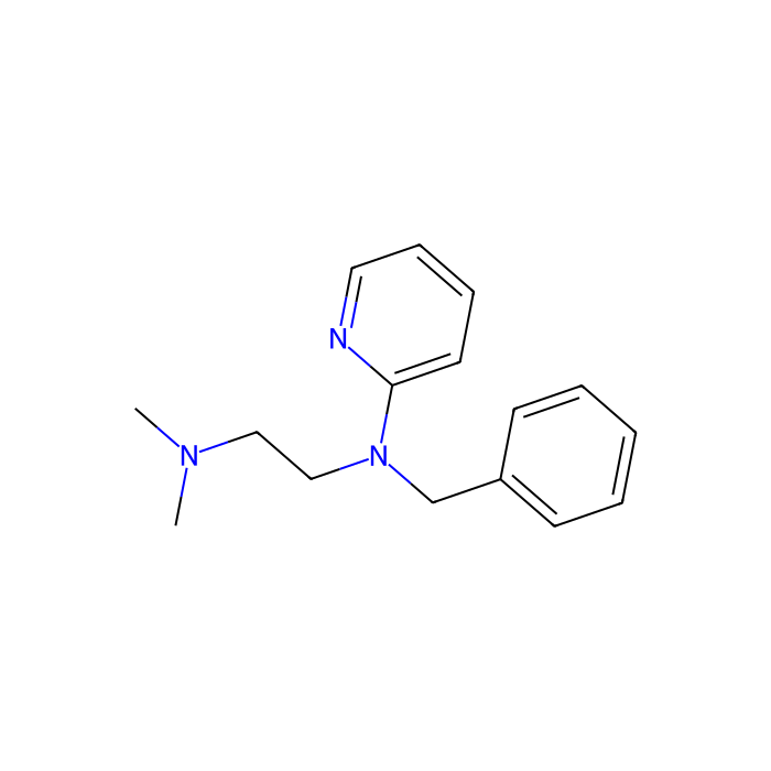 tripelennamine, H 1 受体拮抗剂