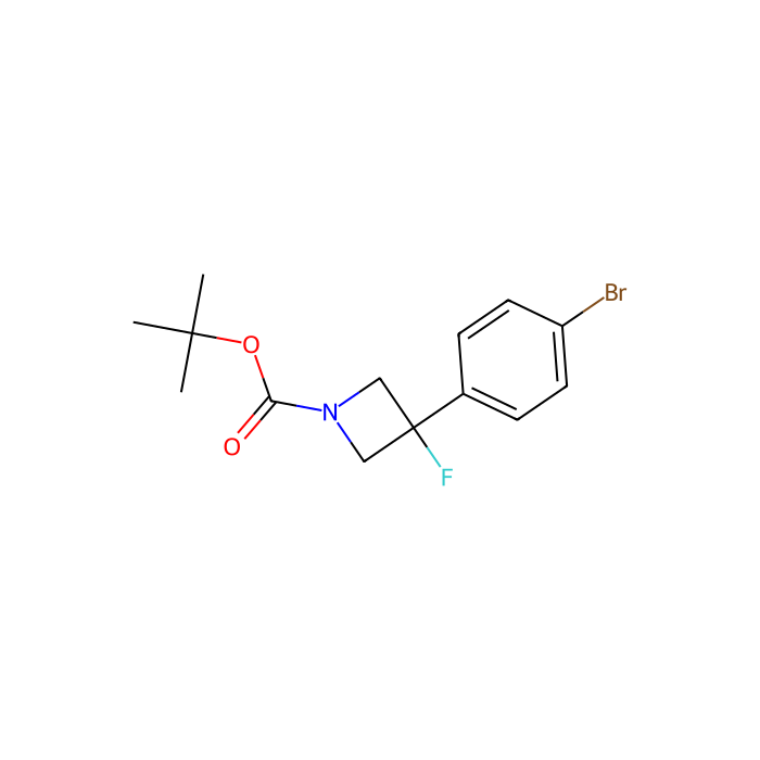 tert-butyl 3-(4-bromophenyl)-3-fluoro-azetidine-1-carboxylate