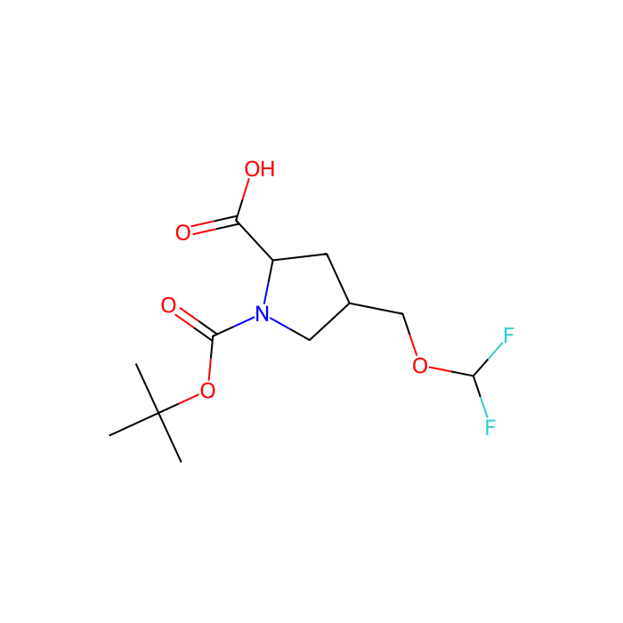 (2S,4S)-1-tert-butoxycarbonyl-4-(difluoromethoxymethyl)pyrrolidine-2-carboxylic acid