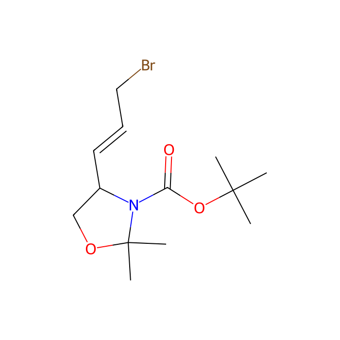 tert-butyl (4S)-4-[(E)-3-bromoprop-1-enyl]-2,2-dimethyl-oxazolidine-3-carboxylate
