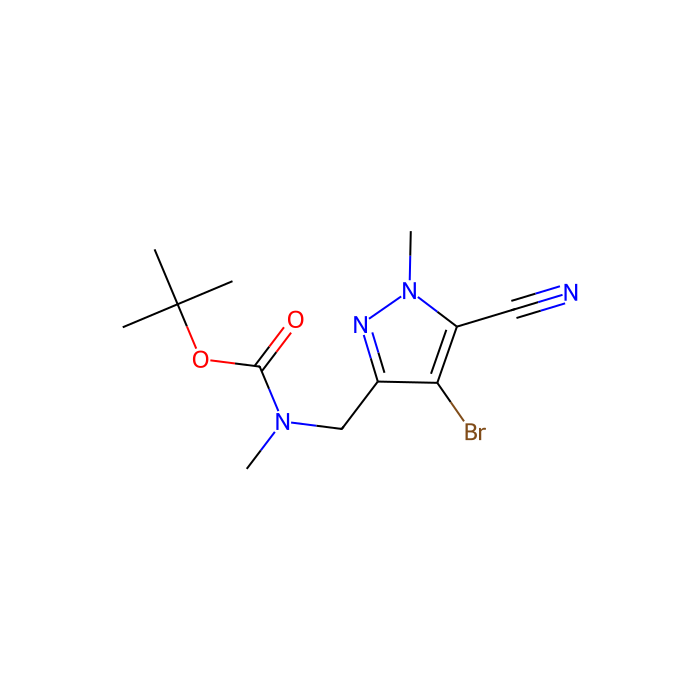 tert-butyl N-[(4-bromo-5-cyano-1-methyl-1H-pyrazol-3-yl)methyl]-N-methylcarbamate