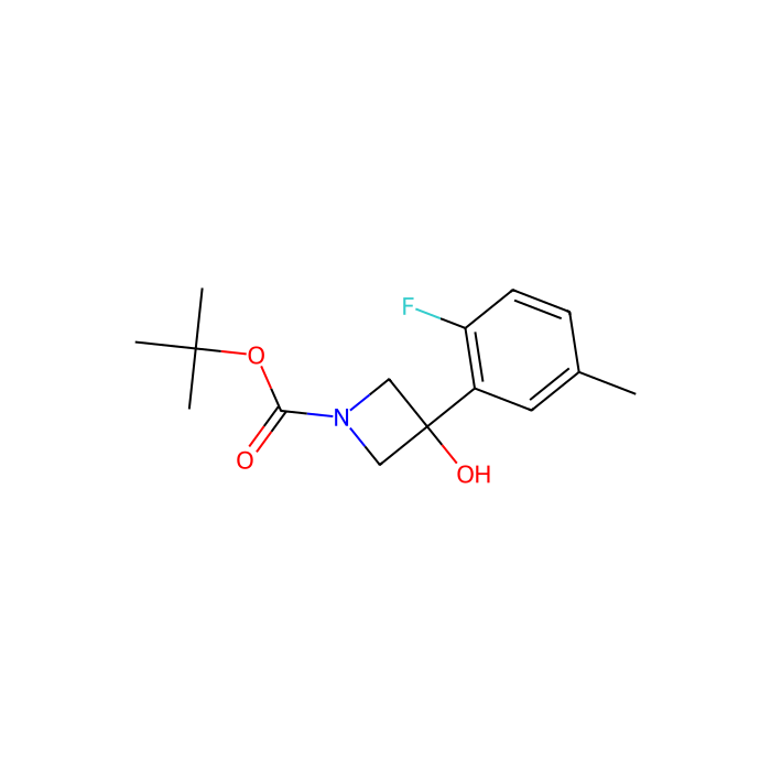 tert-butyl 3-(2-fluoro-5-methylphenyl)-3-hydroxyazetidine-1-carboxylate