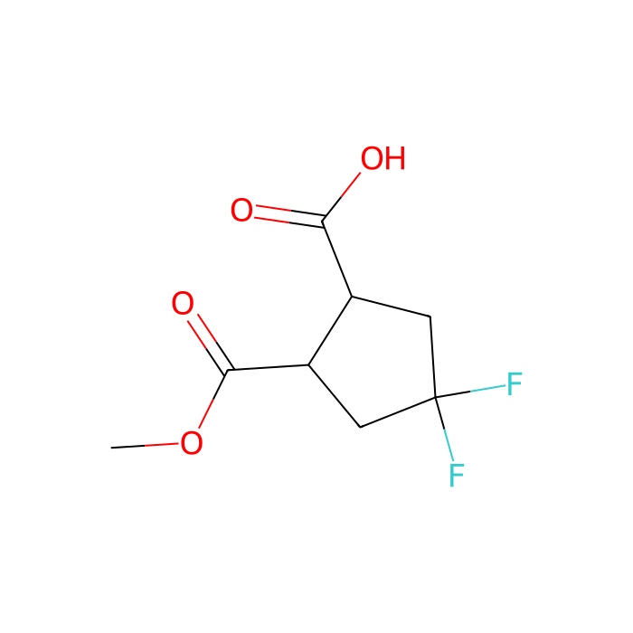 trans-4,4-difluoro-2-(methoxycarbonyl)cyclopentane-1-carboxylic acid
