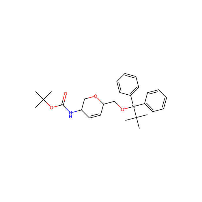 tert-butyl N-[(3R,6S)-6-{[(tert-butyldiphenylsilyl)oxy]methyl}-3,6-dihydro-2H-pyran-3-yl]carbamate