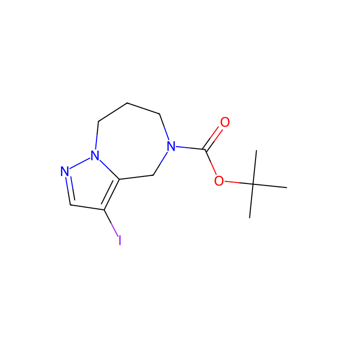 tert-butyl 3-iodo-4,6,7,8-tetrahydropyrazolo[1,5-a][1,4]diazepine-5-carboxylate