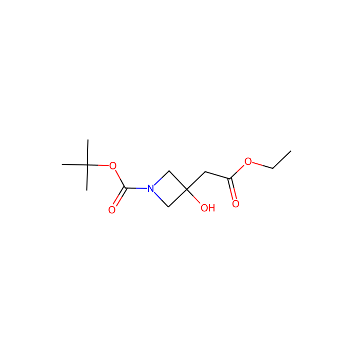 tert-butyl 3-(2-ethoxy-2-oxoethyl)-3-hydroxyazetidine-1-carboxylate