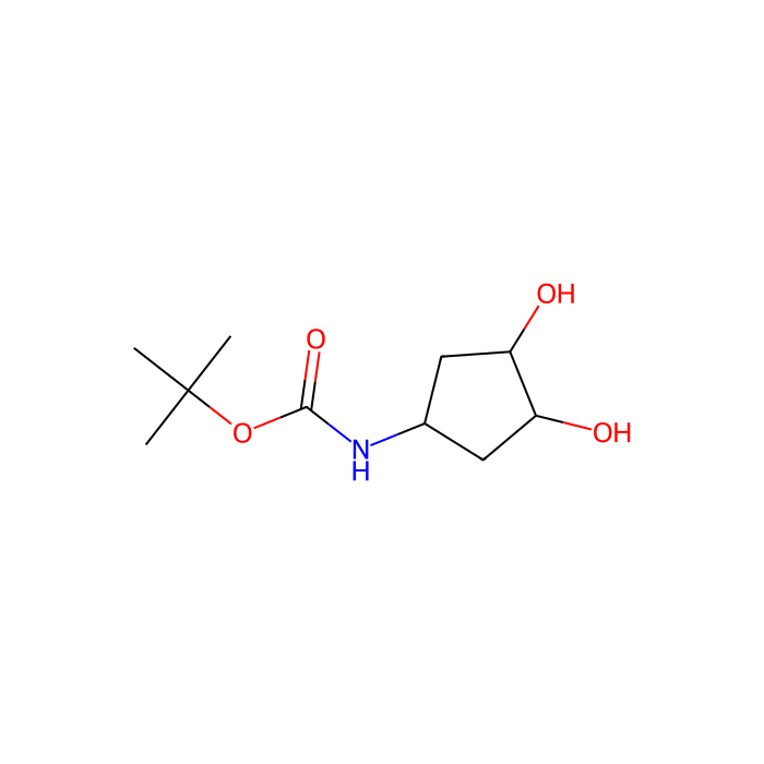 tert-butyl N-[rel-(1s,3R,4S)-3,4-dihydroxycyclopentyl]carbamate