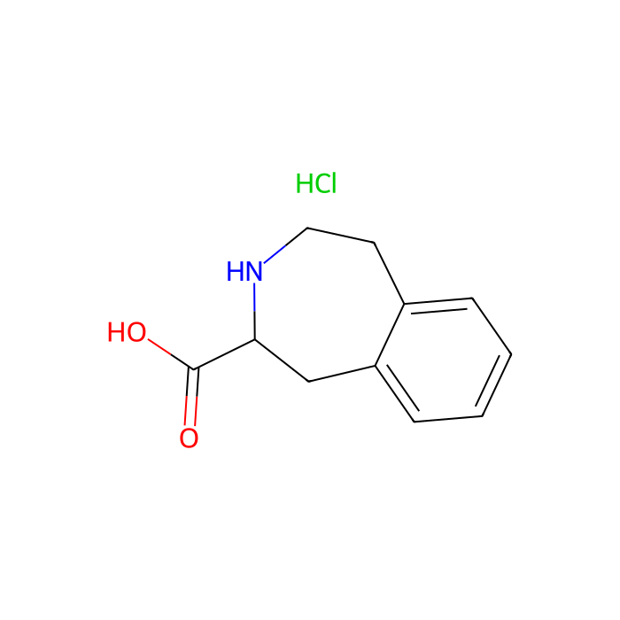 2,3,4,5-tetrahydro-1H-3-benzazepine-4-carboxylic acid;hydrochloride