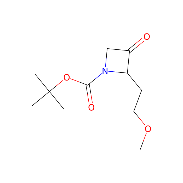 tert-butyl 2-(2-methoxyethyl)-3-oxo-azetidine-1-carboxylate