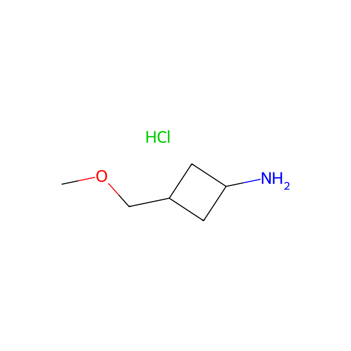 trans-3-(methoxymethyl)cyclobutanamine;hydrochloride