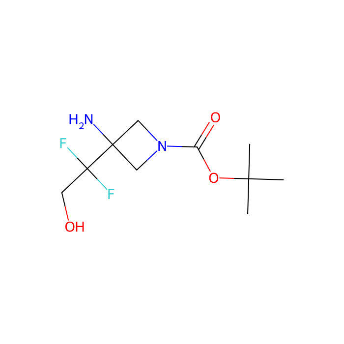 tert-butyl 3-amino-3-(1,1-difluoro-2-hydroxy-ethyl)azetidine-1-carboxylate