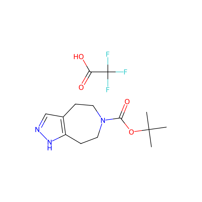 tert-butyl 4,5,7,8-tetrahydro-2H-pyrazolo[3,4-d]azepine-6-carboxylate;2,2,2-trifluoroacetic acid