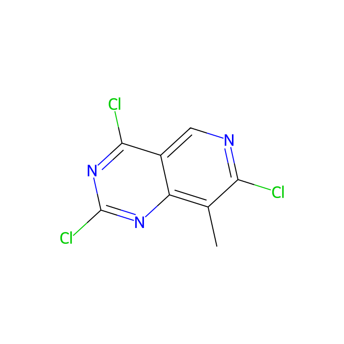 2,4,7-trichloro-8-methyl-pyrido[4,3-d]pyrimidine
