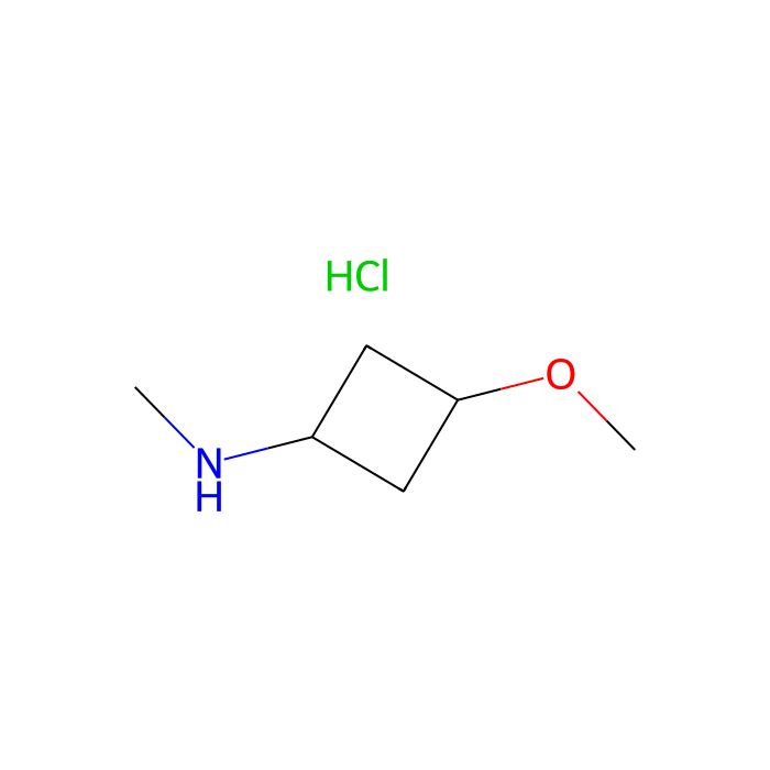 trans-3-methoxy-N-methyl-cyclobutanamine;hydrochloride