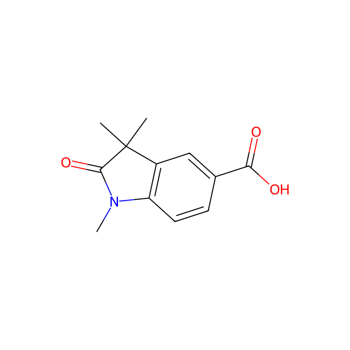 1,3,3-trimethyl-2-oxo-2,3-dihydro-1H-indole-5-carboxylic acid