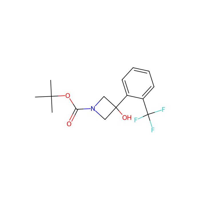 tert-butyl 3-hydroxy-3-[2-(trifluoromethyl)phenyl]azetidine-1-carboxylate