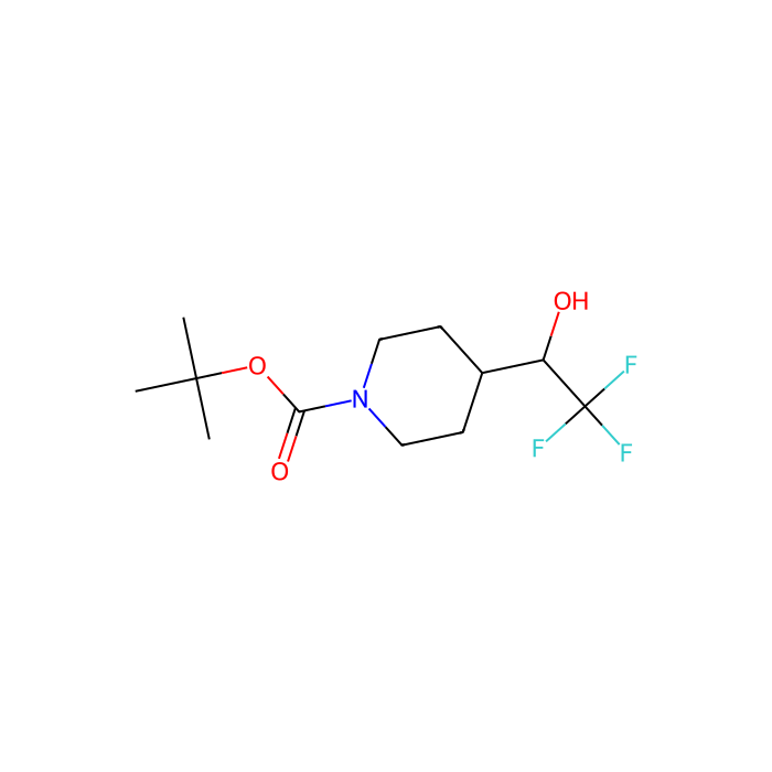 tert-butyl 4-(2,2,2-trifluoro-1-hydroxy-ethyl)piperidine-1-carboxylate