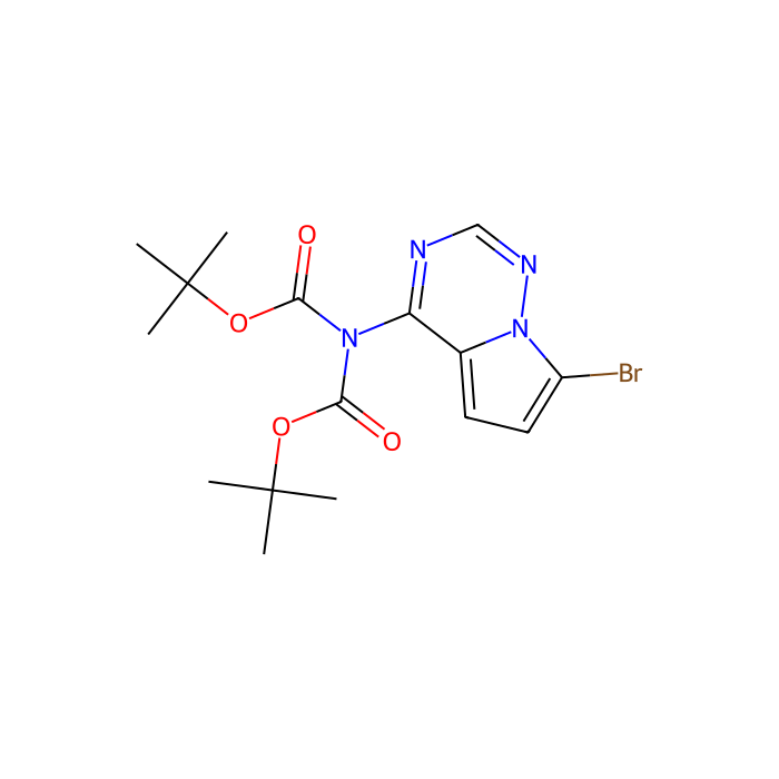 tert-butyl N-(7-bromopyrrolo[2,1-f][1,2,4]triazin-4-yl)-N-tert-butoxycarbonyl-carbamate
