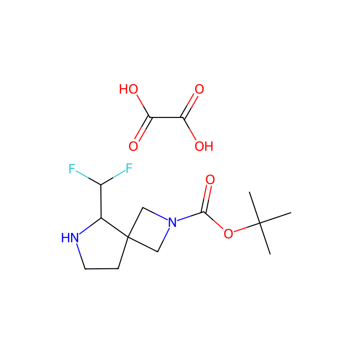 tert-butyl 5-(difluoromethyl)-2,6-diazaspiro[3.4]octane-2-carboxylate;oxalic acid