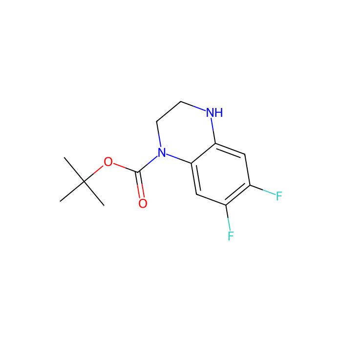 tert-butyl 6,7-difluoro-3,4-dihydro-2H-quinoxaline-1-carboxylate