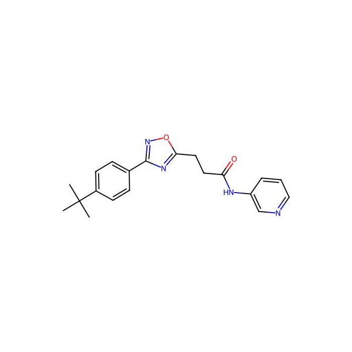 3-[3-(4-tert-butylphenyl)-1,2,4-oxadiazol-5-yl]-N-pyridin-3-ylpropanamide