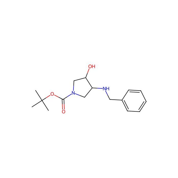 tert-butyl trans-3-(benzylamino)-4-hydroxypyrrolidine-1-carboxylate