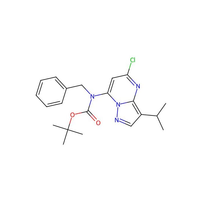 tert-butyl N-benzyl-N-(5-chloro-3-isopropyl-pyrazolo[1,5-a]pyrimidin-7-yl)carbamate