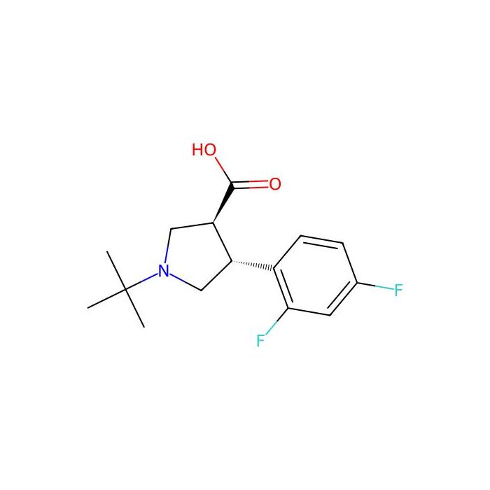 (3S，4R)-1-叔丁基-4-(2，4-二氟苯基)吡咯烷-3-羧酸