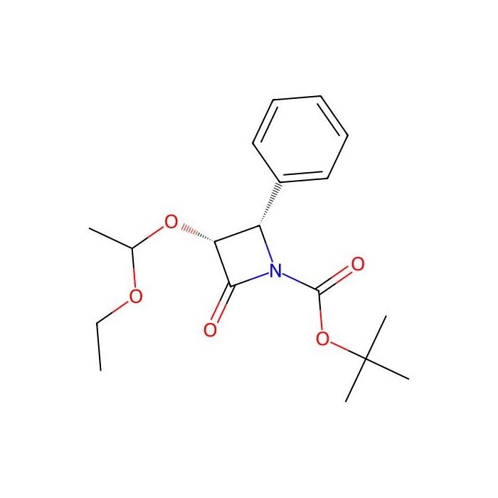 (3R，4S)-3-(1-乙氧乙氧基)-2-氧-4-苯基-吖丁啶羧酸叔丁基酯