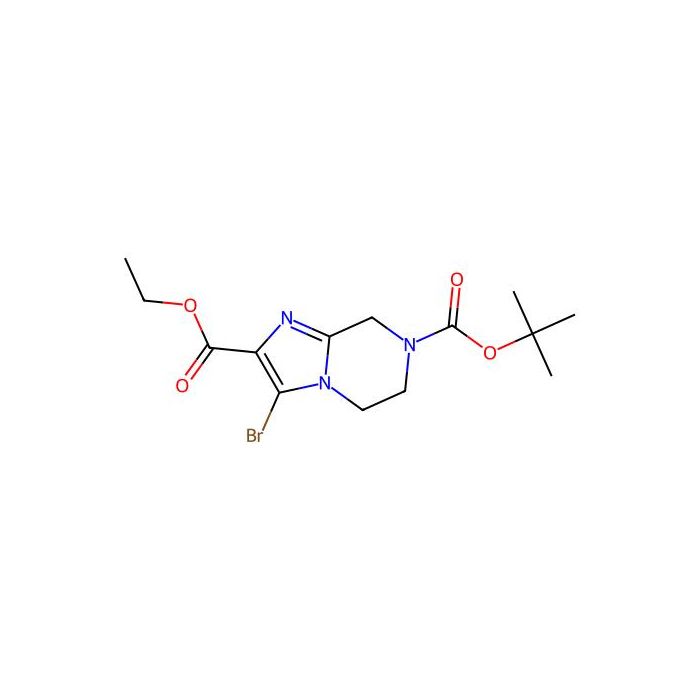 7-叔丁基 2-乙基 3-溴-5，6-二氢咪唑并[1，2-a]吡嗪-2，7(8H)-二羧酸酯