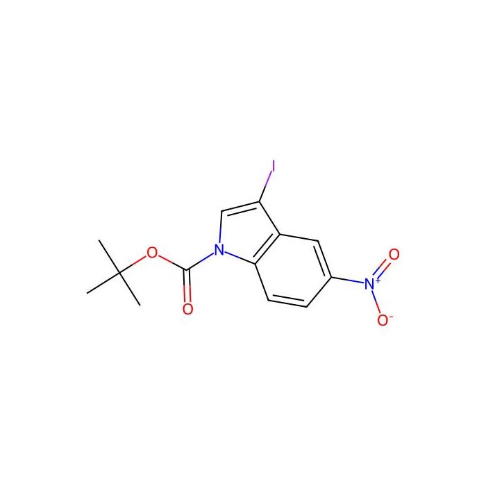 3-碘-5-硝基-1H-吲哚-1-羧酸叔丁酯