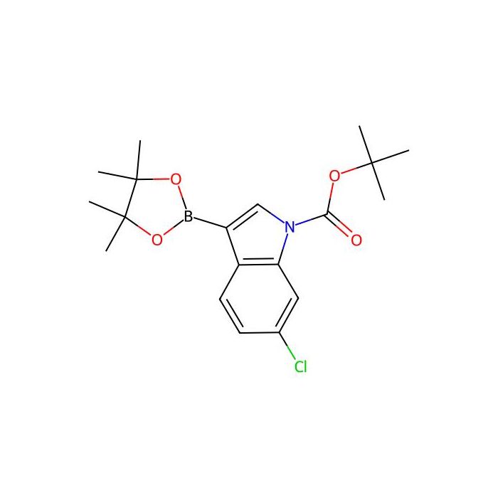 6-氯-3-(4，4，5，5-四甲基-1，3，2-二氧杂硼烷-2-基)-1H-吲哚-1-羧酸叔丁酯