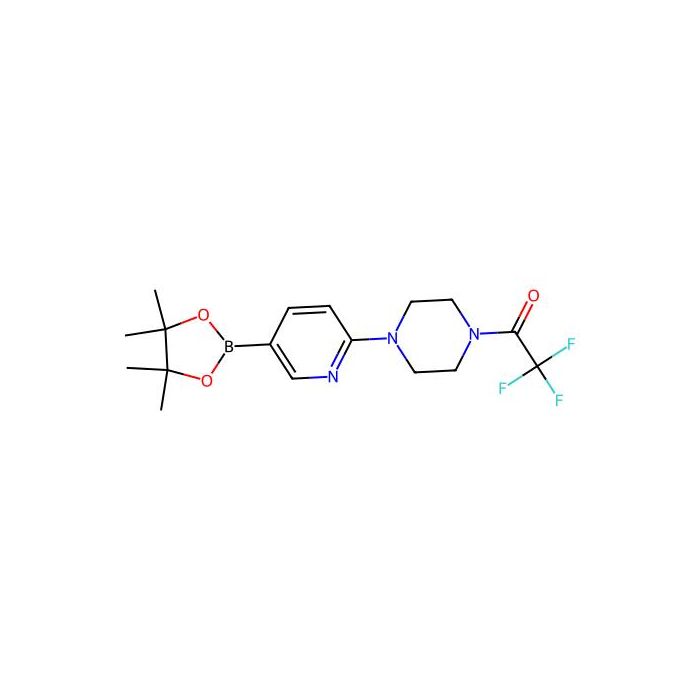 2,2,2-三氟-1-(4-(5-(4,4,5,5-四甲基-1,3,2-二氧硼杂环戊烷-2-基)吡啶-2-基)哌嗪-1-基)乙酮