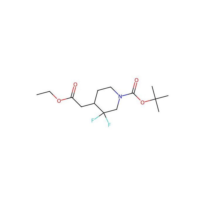 4-(2-乙氧基-2-氧代乙基)-3，3-二氟哌啶-1-羧酸叔丁酯
