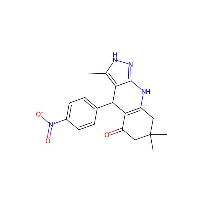 3,7,7-trimethyl-4-(4-nitrophenyl)-2,4,6,7,8,9-hexahydro-5H-pyrazolo[3,4-b]quinolin-5-one