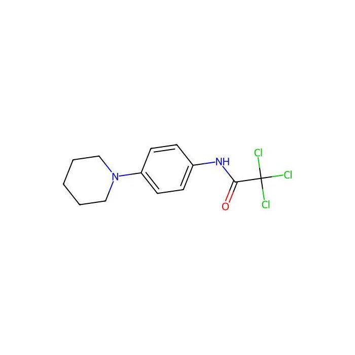 2,2,2-trichloro-N-(4-piperidinophenyl)acetamide