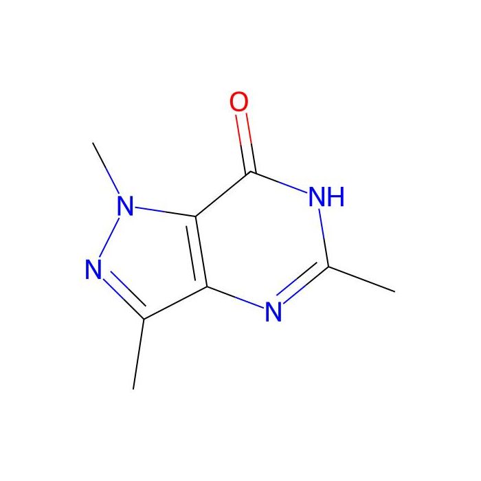 1,3,5-trimethyl-1H,6H,7H-pyrazolo(4,3-d)pyrimidin-7-one