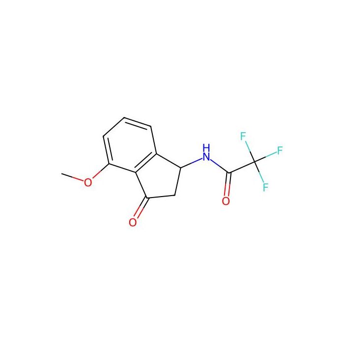 2,2,2-trifluoro-N-(4-methoxy-3-oxo-2,3-dihydro-1H-inden-1-yl)acetamide
