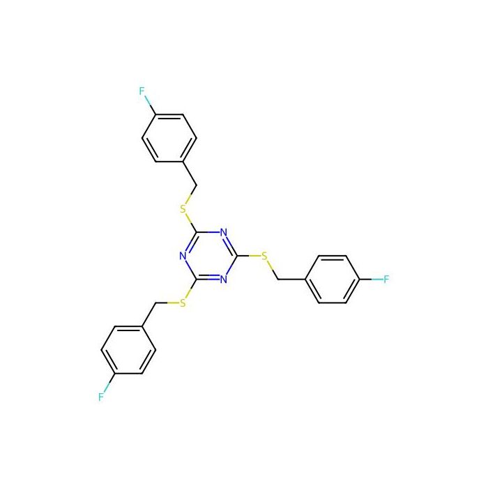 2,4,6-Tris((4-fluorobenzyl)thio)-1,3,5-triazine