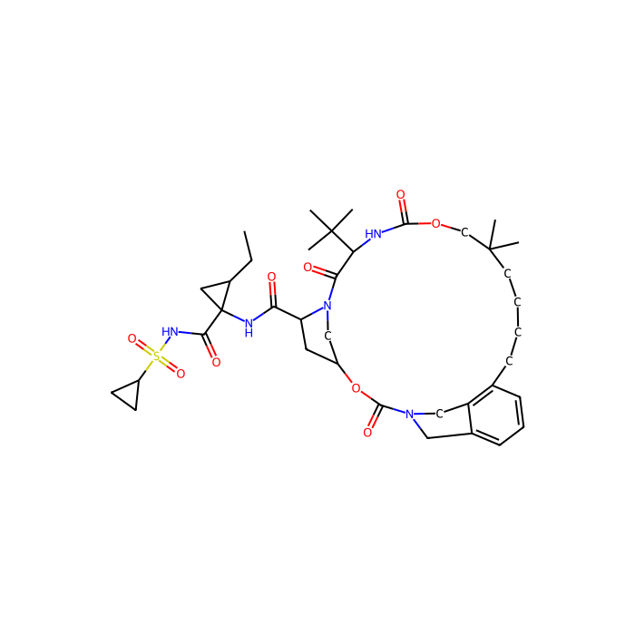 Vaniprevir,蛋白酶抑制剂, 丙型肝炎病毒丝氨酸蛋白酶、NS3/NS4A 抑制剂