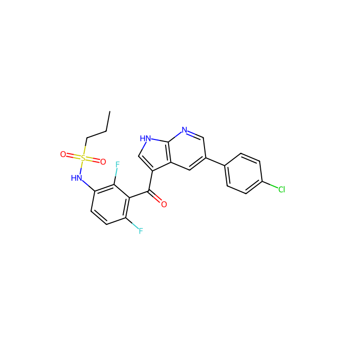 维罗非尼(PLX4032,RG7204), 丝氨酸/苏氨酸蛋白激酶 B-raf 抑制剂